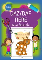 Vorschau - Spiele - Deutsch - DaZ/DaF: Mini Bastelei Deutsch Wortschatz "Tiere" | daz/daf spiele - daz daf grundschule - Wortschatz nach Themen - Deckblatt