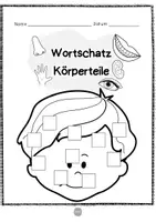 Vorschau - Spiele - Deutsch - DaZ/DaF: Mini Bastelei Deutsch Wortschatz "Körperteile" | daz/daf spiele - daz daf grundschule - Wortschatz nach Themen - Seite 3