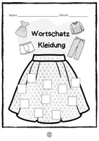 Vorschau - Spiele - Deutsch - DaZ/DaF: Mini Bastelei Deutsch Wortschatz "Kleidung" | daz/daf spiele - daz daf grundschule - Wortschatz nach Themen - Seite 3