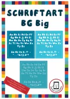Vorschau - selbst erstellte Schriftarten - Schriftart BGbig für die kommerzielle Nutzung - Deckblatt