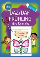 Vorschau - Spiele - Deutsch - DaZ/DaF: Mini Bastelei Deutsch Wortschatz "Frühling" | daz/daf spiele - daz daf grundschule - Wortschatz nach Themen - Deckblatt