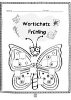 Vorschau - Spiele - Deutsch - DaZ/DaF: Mini Bastelei Deutsch Wortschatz "Frühling" | daz/daf spiele - daz daf grundschule - Wortschatz nach Themen - Seite 3
