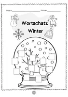 Vorschau - Spiele - Deutsch - DaZ/DaF: Mini Bastelei Deutsch Wortschatz "Winter" | daz/daf spiele - daz daf grundschule - Wortschatz nach Themen - Seite 3