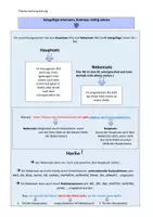Vorschau - Stundenentwürfe - Kommasetzung Satzgefüge Satzreihe/ Bestimmung Hauptsatz und Nebensatz - Seite 1