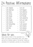 Aperçu - Matériel pour travaux manuels / dessin - 24 Positive & Empowering Affirmations - Animal Version - Page 1