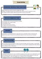 Vorschau - Merkblätter - Essay Writing - Info Sheets - Deckblatt