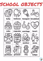 Vista previa - Tarjetas / Manipulativos - Mother's Day small flashcards, ESL, colour, black and white - página 2