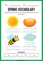 Aperçu - Feuilles d'exercices - 3rd-5th Colorful Spring Kindergarten Workbook for Kids Worksheet - Page 3