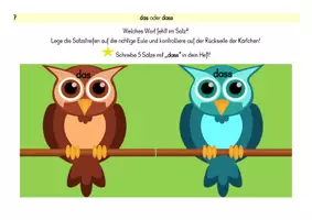 Vorschau - Spiele - das oder dass-Satzkärtchen - das oder dass - Deutsch Klasse 3 - Seite 2