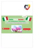 Vorschau - Arbeitsblätter - Italienisch lernen mit Allie: Sprechen: Frühlingssätze bilden I- Vokabelliste + Arbeitsblatt mit Lösung - Deckblatt