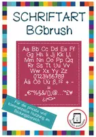 Vorschau - selbst erstellte Schriftarten - Schriftart BGbrush für die kommerzielle Nutzung - Deckblatt