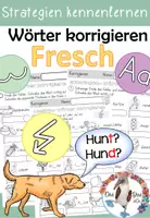 Vorschau - Arbeitsblätter - Fresch - Wörter korrigieren - Erstes Kennenlernen der Strategien - Deckblatt