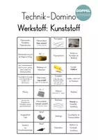 Vorschau - Arbeitsblätter - Technik Domino "Kunststoff" - Spiel - Deckblatt