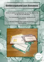 Vorschau - Stationenlernen - Einmaleins Kartei zum Erlernen der Multiplikation - Deckblatt