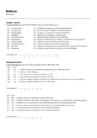 Vorschau - Arbeitsblätter - Natrium (Informationstext und Übungen) - Seite 1
