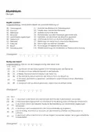 Vorschau - Arbeitsblätter - Aluminium (Informationstext und Übungen) - Seite 1