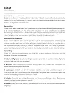 Vorschau - Arbeitsblätter - Cobalt (Informationstext und Übungen) - Deckblatt