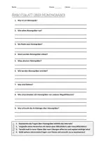 Vorschau - Arbeitsblätter - AB mit Fragen zum Thema "Hünengrab" + Lösungsblatt - Deckblatt