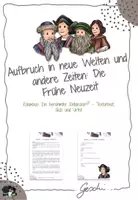 Vorschau - Arbeitsblätter - UR7 Aufbruch in neue Welten und andere Zeiten: Die Frühe Neuzeit - 9. Stunde: Kolumbus: Ein berühmter Entdecker!? (Text, Quiz, Urteil) - Deckblatt