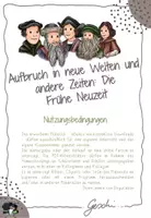 Vorschau - Arbeitsblätter - UR7 Aufbruch in neue Welten und andere Zeiten: Die Frühe Neuzeit - 10. Stunde: Kolumbus-Tag: Ein Tag zum feiern!? (Lückentext, Quellenarbeit, Diskussion/Rollenspiel) - Deckblatt