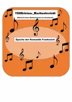 Vorschau - Arbeitsblätter - Die Epoche der Romantik in Frankreich - Komponisten und Impressionismus - Deckblatt