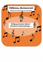 Vorschau - Merkblätter - Steckbrief Wolfgang Amadeus Mozart - Deckblatt