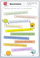 Vorschau - Arbeitsblätter - Quatschsätze / Satzglieder - Seite 1