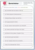 Vorschau - Arbeitsblätter - Quatschsätze / Satzglieder - Seite 2