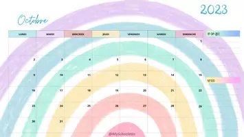 Aperçu - Outils du professeur - 2023 2024 Calendrier Cahier de maitresse - Page 3