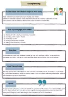 Vorschau - Merkblätter - Essay Writing - Info Sheets - Seite 1