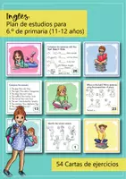 Vista previa - Refuerzo / NEE / Materiales de apoyo - Inglés: 6.º de primaria (11-12 años) - 54 cartas de ejercicios - página 1