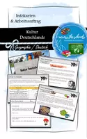 Vorschau - Anderer Materialtyp - Kultur Deutschlands - ein Einblick: Infokarten - Deckblatt