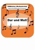 Vorschau - Arbeitsblätter - Arbeitsblatt Dur und Moll - Deckblatt