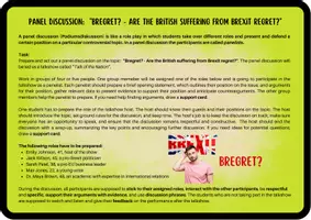 Vorschau - Arbeitsblätter - Bregret - Are the British Suffering from Brexit Regret? (Panel Discussion / Role Play / Talkshow / Q1 Q2) - Seite 3