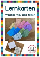Vorschau - Fördermaterial/Inklusion - Lernkarten Einmaleins Vielfache - Deckblatt