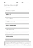 Vorschau - Arbeitsblätter - AB mit Fragen zum Thema "Der ICE-Zug" + Lösungsblatt + Infografik - Deckblatt
