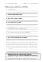Vorschau - Arbeitsblätter - AB mit Fragen zum Thema "Illuminati" + Lösungsblatt + Infografik - Deckblatt