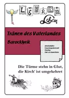 Vorschau - Stundenentwürfe - Barock - Tränen des Vaterlandes inkl. Erwartungshorizont - Deckblatt