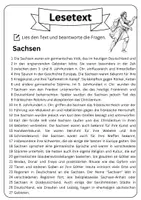 Vorschau - Arbeitsblätter - Materialpaket Plus - Sachsen | Lesetext - Steckbrief - Lückentext - Suchsel (inkl. Lösungen) - Seite 2