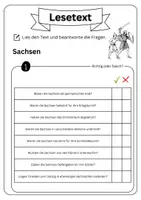 Vorschau - Arbeitsblätter - Materialpaket Plus - Sachsen | Lesetext - Steckbrief - Lückentext - Suchsel (inkl. Lösungen) - Seite 3