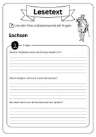 Vorschau - Arbeitsblätter - Leseverständnis - Sachsen + Lösungen - Seite 3