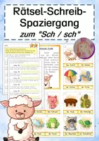 Vorschau - Arbeitsblätter - Schreibspaziergang Buchstabeneinführung Sch - Seite 1