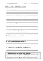 Vorschau - Arbeitsblätter - AB mit Fragen zum Thema "Ingenieur" + Lösungsblatt - Deckblatt