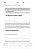 Vorschau - Arbeitsblätter - AB mit Fragen zum Thema "Inklusion" + Lösungsblatt + Mindmap + Infografik - Deckblatt
