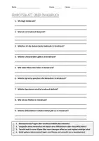 Vorschau - Arbeitsblätter - AB mit Fragen zum Thema "Innsbruck" + Lösungsblatt + Infografik - Deckblatt