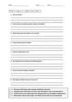 Vorschau - Arbeitsblätter - AB mit Fragen zum Thema "Instinkt" + Lösungsblatt - Deckblatt