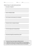 Vorschau - Arbeitsblätter - Lernposter + AB mit Fragen zum Thema "Integration" + Lösungsblatt + Mindmap + Infografik - Seite 1