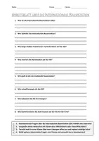 Vorschau - Arbeitsblätter - AB mit Fragen zum Thema "Internationale Raumstation" + Lösungsblatt + Infografik - Deckblatt
