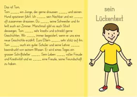 Vorschau - Stationenlernen - Die häufigsten Verben illustriert - Texte und Lückentexte - Seite 2