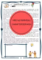 Vorschau - Arbeitsblätter - Charakterisierungen zu Vorstadtkrokodile - Deckblatt